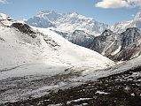 06 Looking Back At Annapurna II and IV And The Chulu Far East Base Camp Area On The Way To Col Camp 